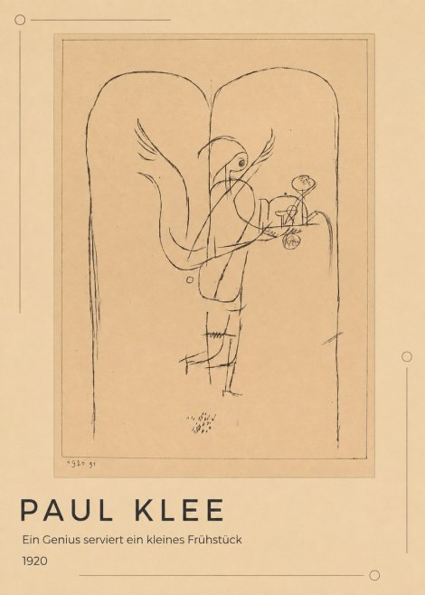 Paul Klee Ein Genius Serviert Ein Kleines Frühstück No1 - Póster