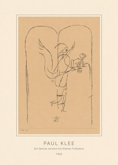 Paul Klee Ein Genius Serviert Ein Kleines Frühstück No4 - Póster