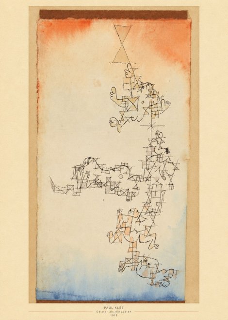 Paul Klee Geister Als Akrobaten No5 - Póster