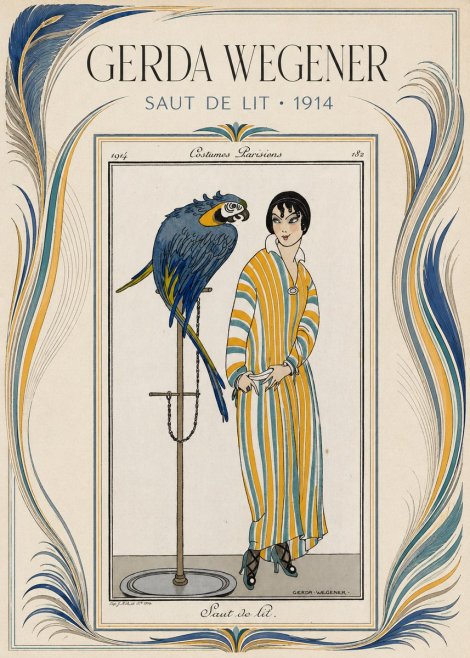 Gerda Wegener Saut De Lit 1914 No3 - Póster