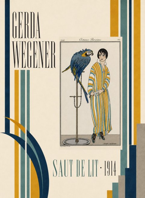 Gerda Wegener Saut De Lit 1914 No4 - Póster