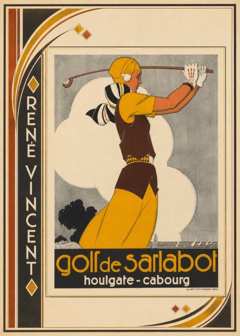 René Vincent Golf De Sarlabot No3 - Póster