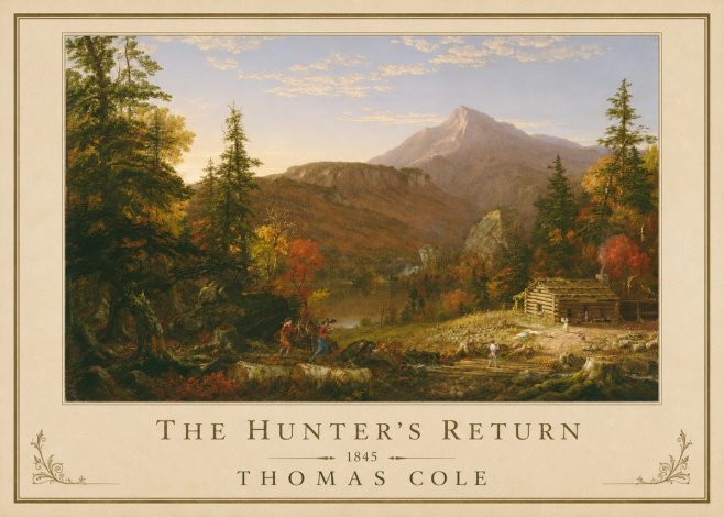 Thomas Cole The Hunter's Return II No3 - Póster