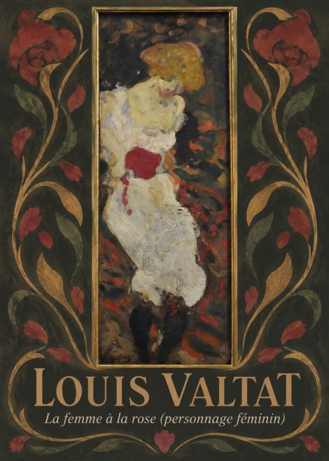 Louis Valtat La Femme À La Rose (Personnage Féminin) No6 - Póster