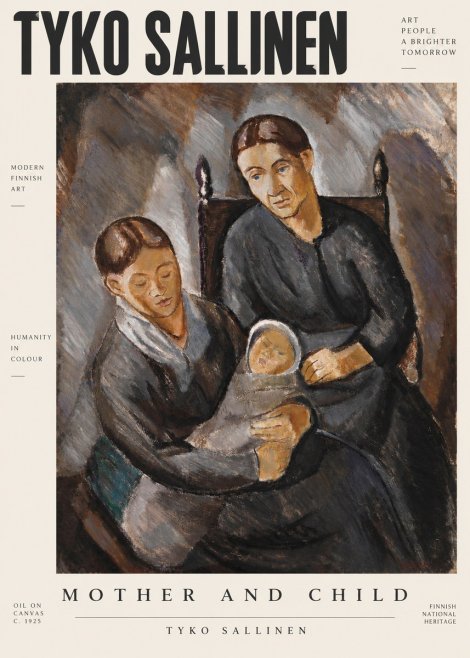 Tyko Sallinen Mother and Child No2 - Póster
