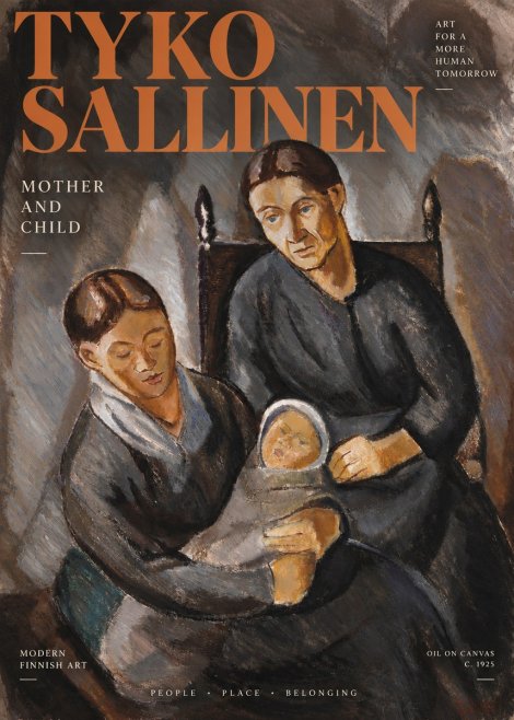 Tyko Sallinen Mother and Child No3 - Póster