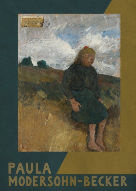 Paula Modersohn-Becker Seated Girl in the Moor No5 - Póster