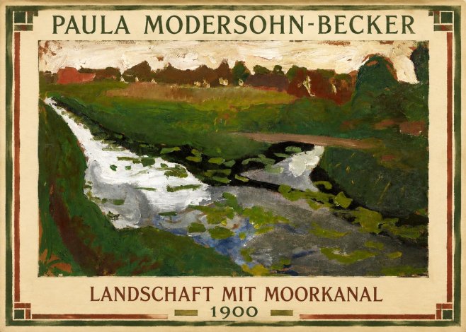 Paula Modersohn-Becker Landschaft Mit Moorkanal No1 - Póster