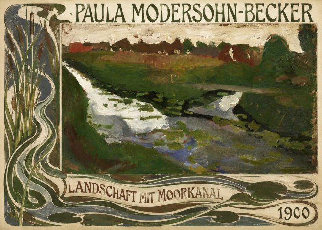 Paula Modersohn-Becker Landschaft Mit Moorkanal No2 - Póster