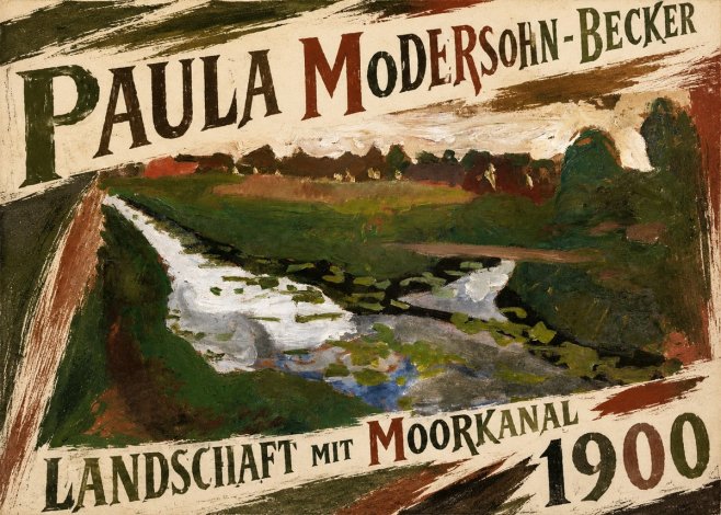 Paula Modersohn-Becker Landschaft Mit Moorkanal No5 - Póster