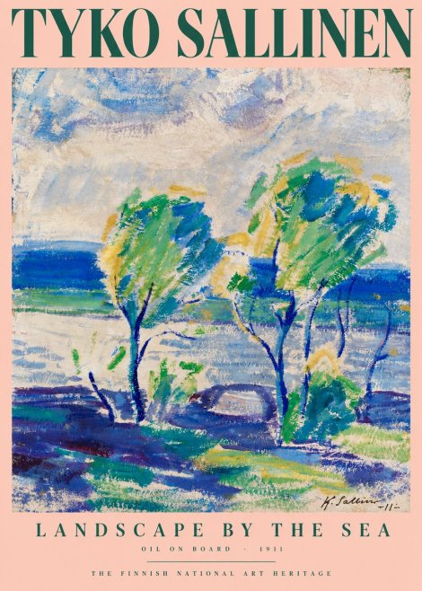 Tyko Sallinen Landscape by the Sea No6 - Póster