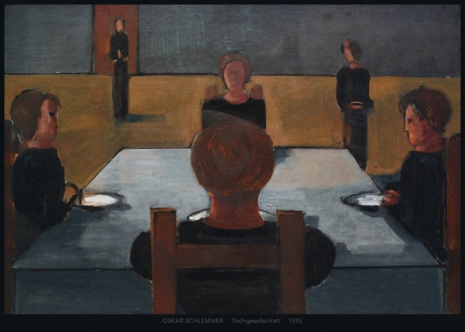 Oskar Schlemmer Tischgesellschaft No6 - Póster