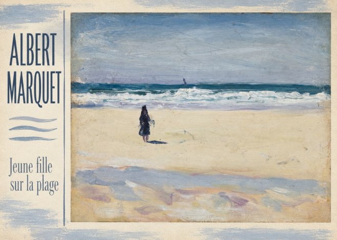 Albert Marquet Jeune Fille Sur La Plage No3 - Póster