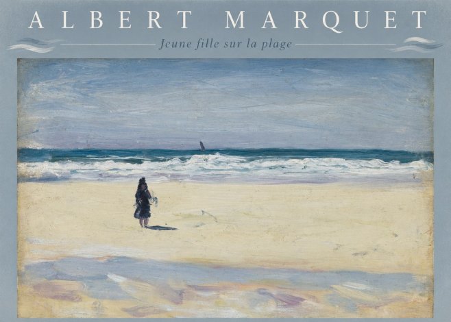 Albert Marquet Jeune Fille Sur La Plage No4 - Póster