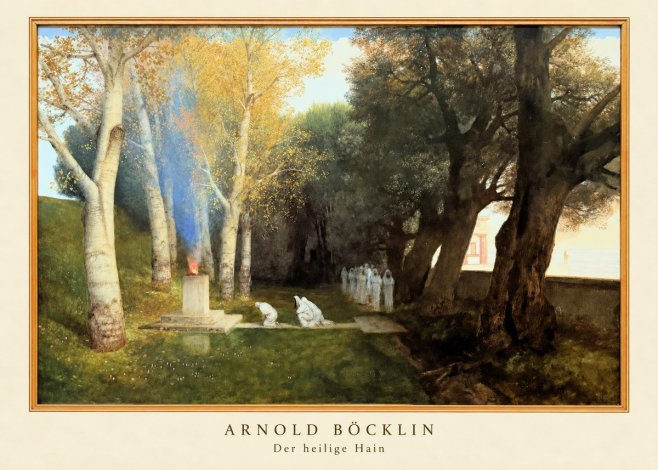 Arnold Böcklin Der Heilige Hain II No2 - Póster
