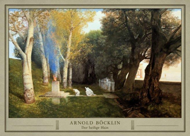 Arnold Böcklin Der Heilige Hain II No3 - Póster