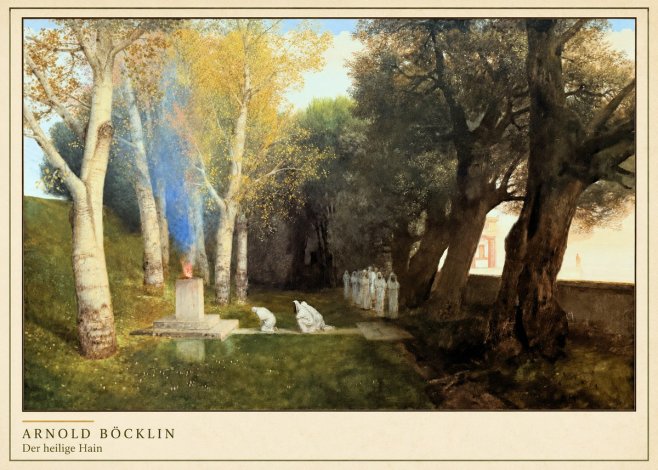 Arnold Böcklin Der Heilige Hain II No4 - Póster