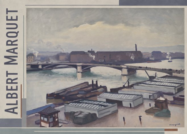 Albert Marquet River Scene, Paris No2 - Póster
