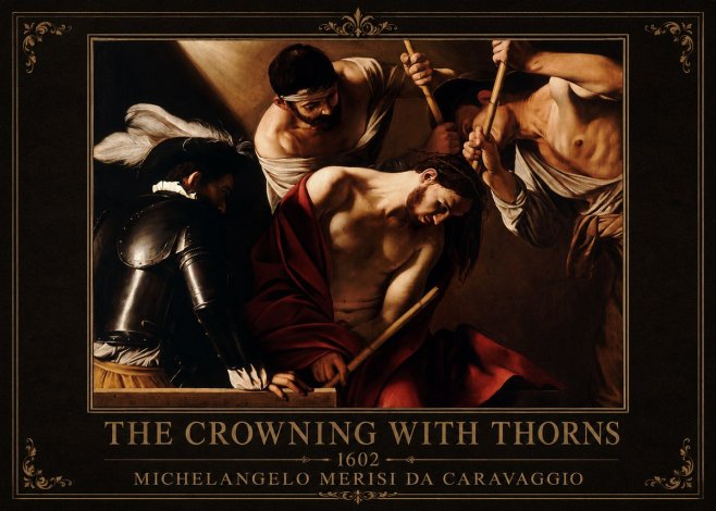 Michelangelo Merisi da Caravaggio The Crowning with Thorns II No1 - Póster