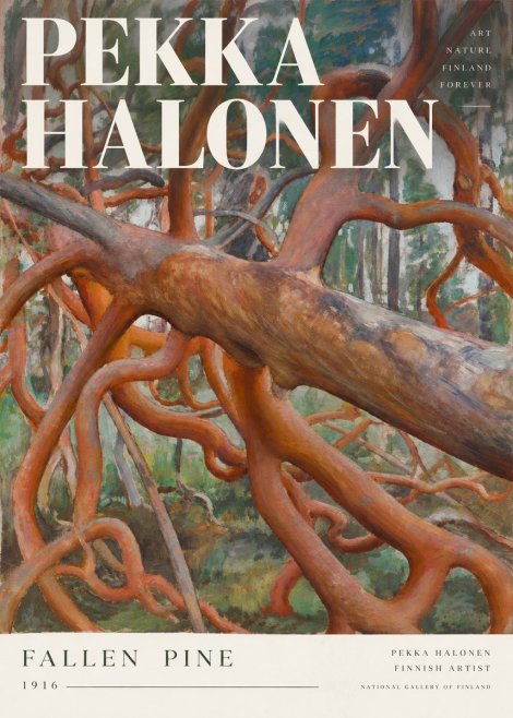 Pekka Halonen Fallen Pine No3 - Póster