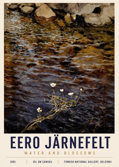 Eero Järnefelt Water and Blossoms No4 - Póster