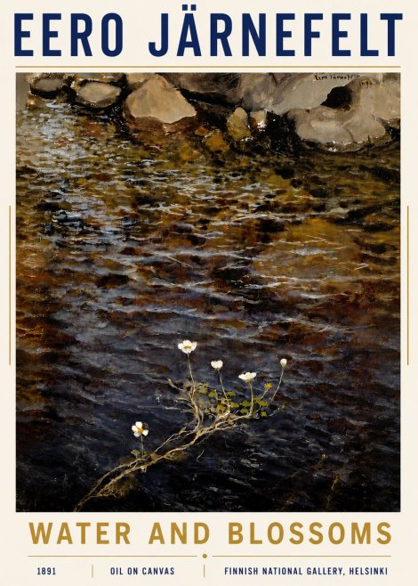 Eero Järnefelt Water and Blossoms No6 - Póster