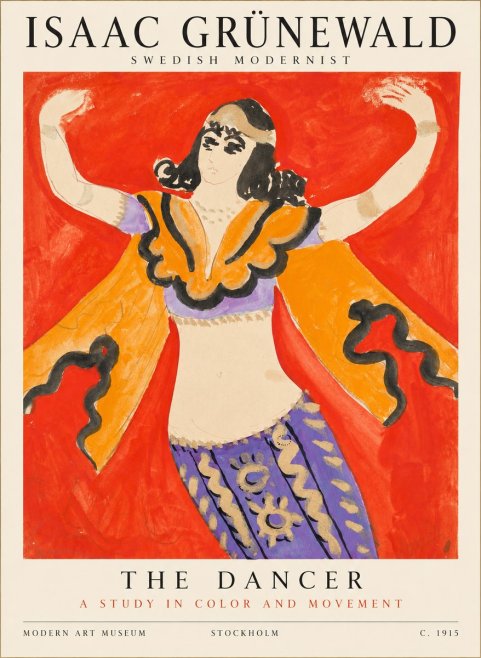 Isaac Grünewald The Dancer I No1 - Póster