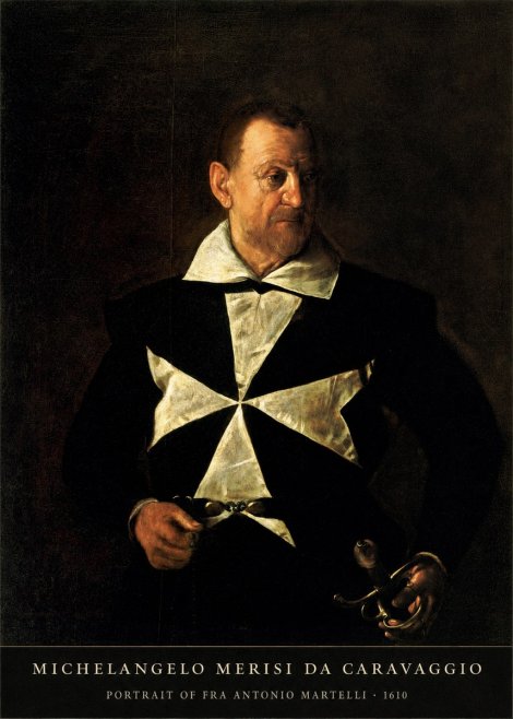Michelangelo Merisi da Caravaggio Portrait of Fra Antonio Martelli No5 - Póster