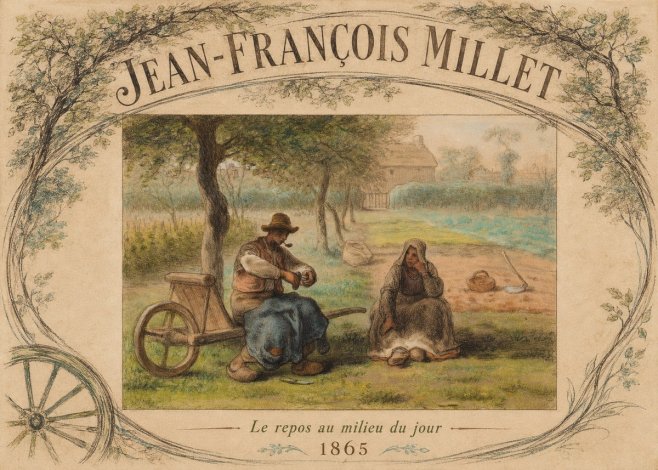 Jean-François Millet Le Repos Au Milieu Du Jour No4 - Póster