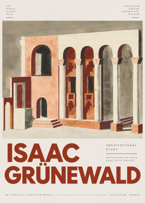 Isaac Grünewald Architectural Study I No4 - Póster
