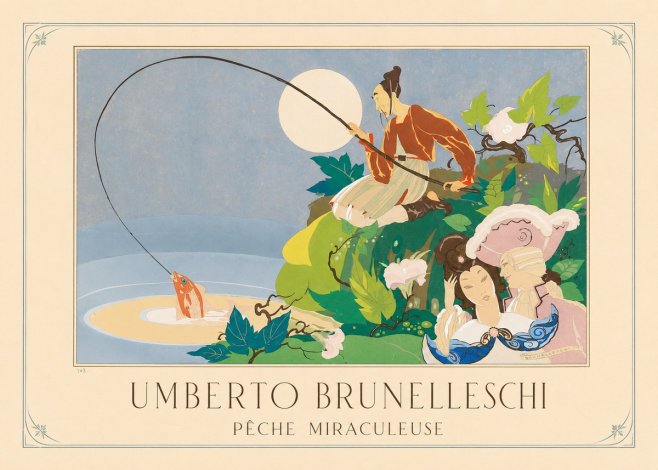 Umberto Brunelleschi Pêche Miraculeuse No3 - Póster
