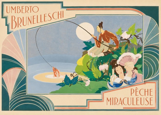 Umberto Brunelleschi Pêche Miraculeuse No5 - Póster