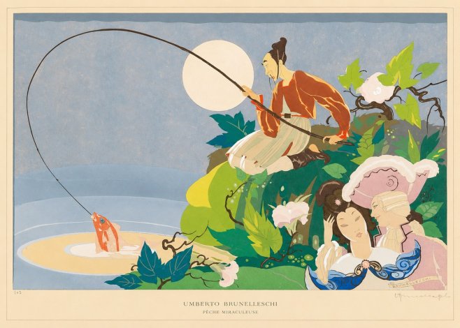 Umberto Brunelleschi Pêche Miraculeuse No6 - Póster