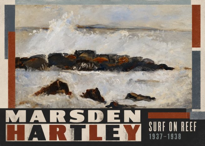 Marsden Hartley Surf on Reef No5 - Póster