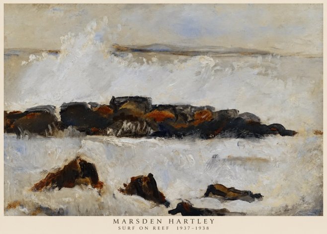 Marsden Hartley Surf on Reef No6 - Póster