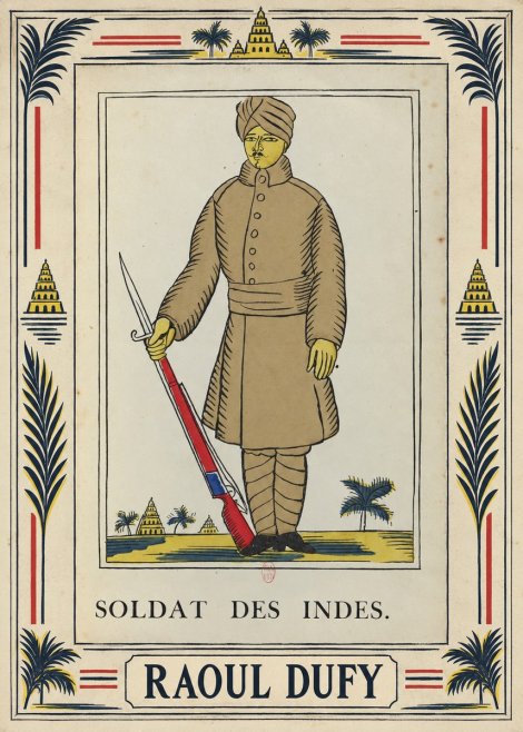 Raoul Dufy Soldat Des Indes. No5 - Póster