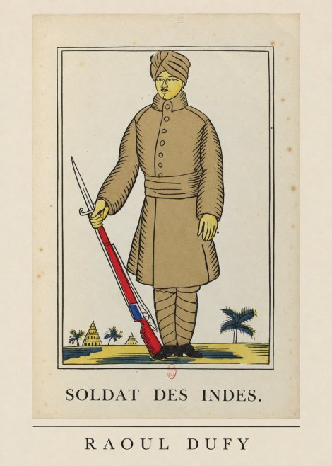 Raoul Dufy Soldat Des Indes. No6 - Póster