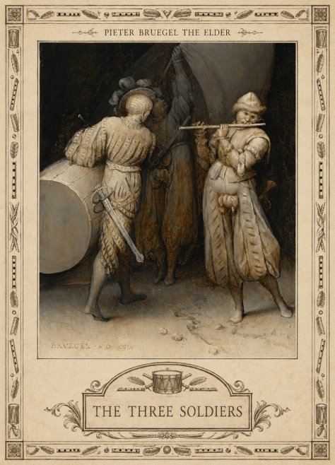 Pieter Bruegel The Three Soldiers No5 - Póster