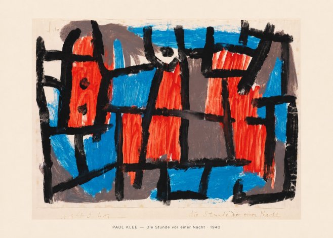 Paul Klee Die Stunde Vor Einer Nacht No5 - Póster