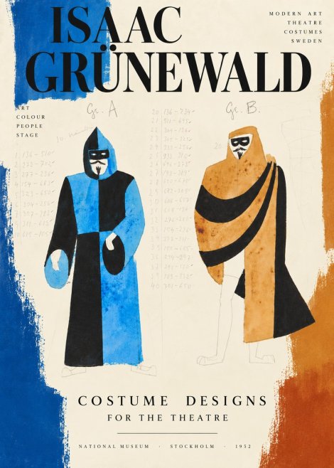 Isaac Grünewald Two Masquerade Figures - Costume Sketch No4 - Póster