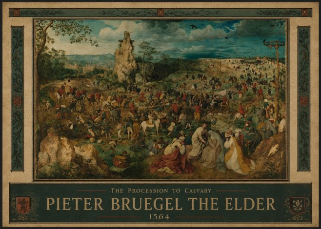 Pieter Bruegel The Processsson to Calvary No3 - Póster