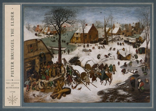 Pieter Bruegel The Census at Bethlehem IV No2 - Póster