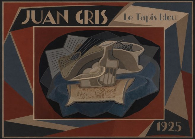 Juan Gris Le Tapis Bleu No1 - Póster