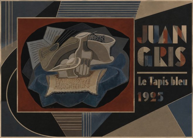 Juan Gris Le Tapis Bleu No6 - Póster
