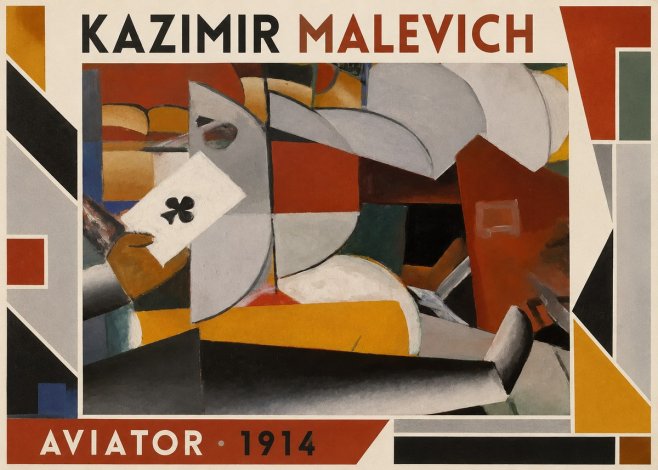 Kazimir Malevich Aviator No1 - Póster