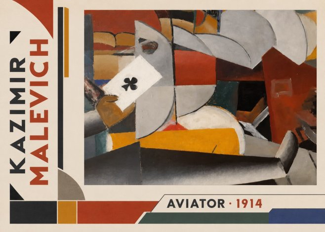 Kazimir Malevich Aviator No2 - Póster