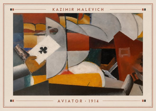 Kazimir Malevich Aviator No3 - Póster