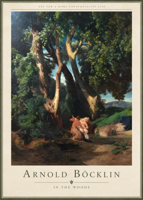 Arnold Böcklin In the Woods No4 - Póster