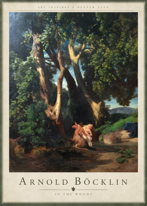 Arnold Böcklin In the Woods No5 - Póster