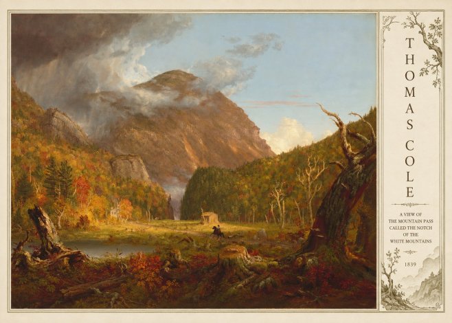 Thomas Cole A View of the Mountain Pass Called the Notch of the White Mountains No4 - Póster